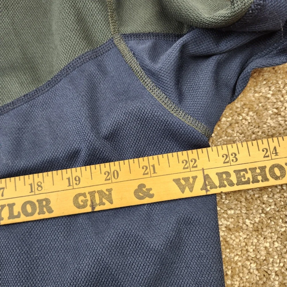 The North Face Flight Series Mens XL Quarter Zip Pullover Blue Gray Waffle Knit